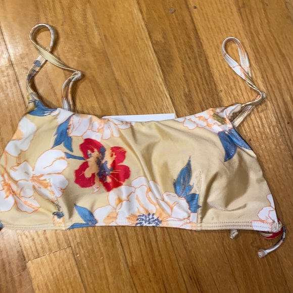 Roxy Riding Moon Athletic Triangle Bikini Top Size Large NWT - Picture 3 of 6